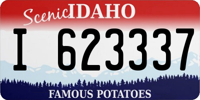 ID license plate I623337