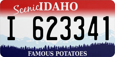 ID license plate I623341