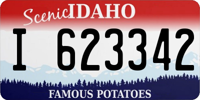 ID license plate I623342