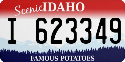 ID license plate I623349