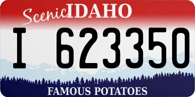 ID license plate I623350