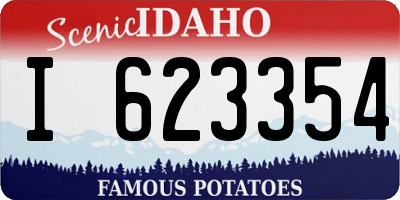ID license plate I623354
