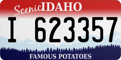 ID license plate I623357