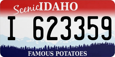 ID license plate I623359