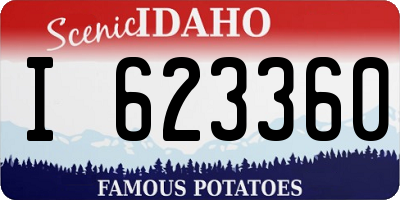 ID license plate I623360