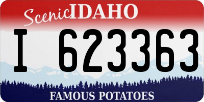 ID license plate I623363