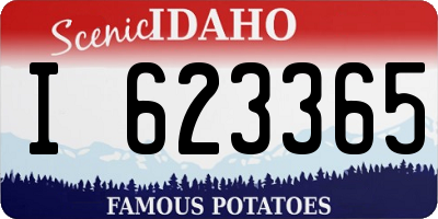 ID license plate I623365