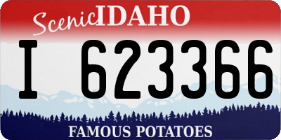 ID license plate I623366
