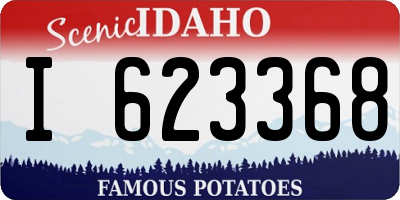 ID license plate I623368