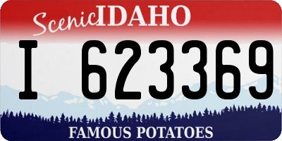 ID license plate I623369