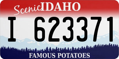 ID license plate I623371
