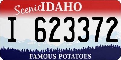 ID license plate I623372