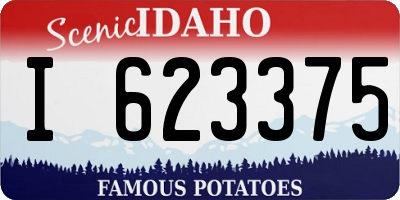 ID license plate I623375
