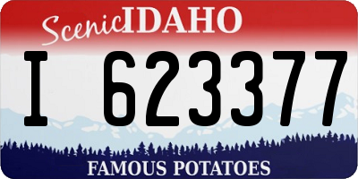 ID license plate I623377