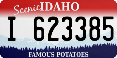 ID license plate I623385