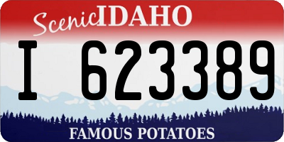 ID license plate I623389