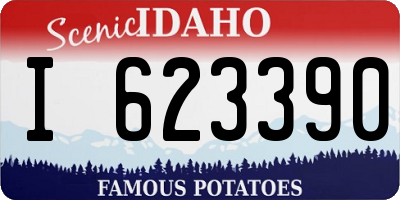 ID license plate I623390