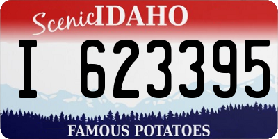ID license plate I623395