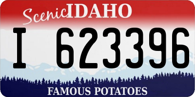 ID license plate I623396