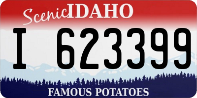 ID license plate I623399