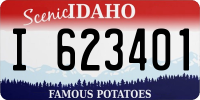 ID license plate I623401