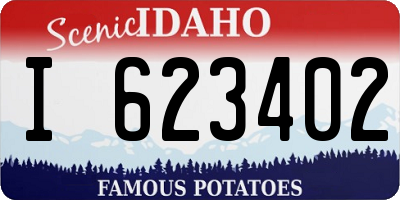 ID license plate I623402