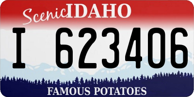 ID license plate I623406