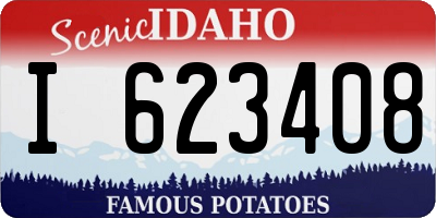 ID license plate I623408
