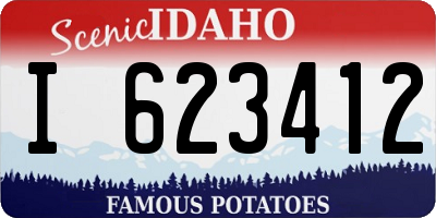 ID license plate I623412