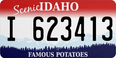 ID license plate I623413