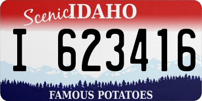 ID license plate I623416
