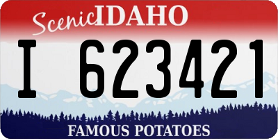 ID license plate I623421