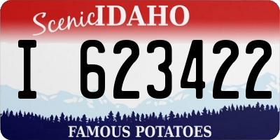 ID license plate I623422