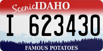 ID license plate I623430