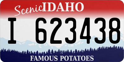ID license plate I623438