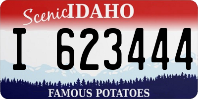 ID license plate I623444