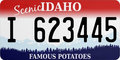 ID license plate I623445