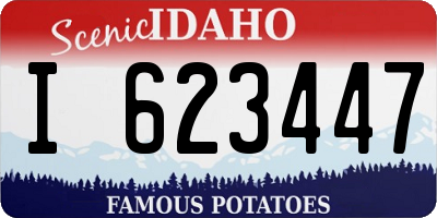 ID license plate I623447