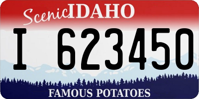 ID license plate I623450