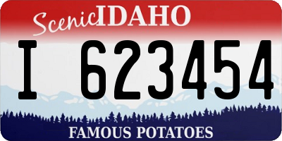 ID license plate I623454