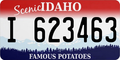 ID license plate I623463