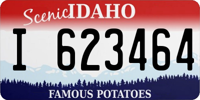 ID license plate I623464
