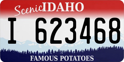 ID license plate I623468