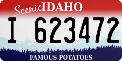 ID license plate I623472