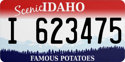 ID license plate I623475