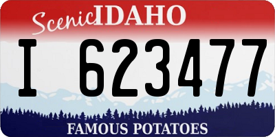 ID license plate I623477