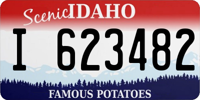 ID license plate I623482