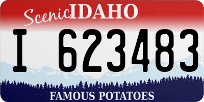 ID license plate I623483