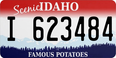 ID license plate I623484