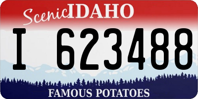 ID license plate I623488